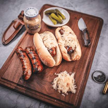 Wagyu Bacon Cheeseburger Brats Box